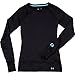 Under Armour Women's UA Base 2.0 Crew, Black/Cortez MD (US 8-10)
