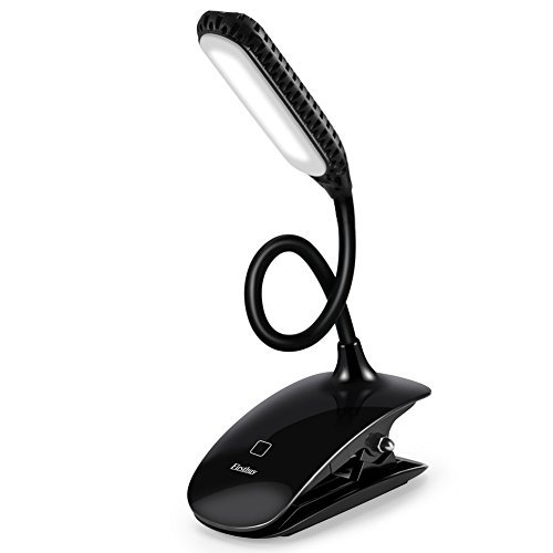 Desk Lamp Reading Light, Firstbuy Book Lights USB Rechargeable Touch Switch Bedside Reading Lamp with Eyes Protection Desk Lamp with 3 Dimmable Level Gooseneck Tube Touch Light with Frosted lampshade