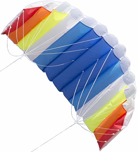 AIRFOIL STUNT SPORT KITE Dual-Line with Strings, Handles, Carry Bag, Winder, FREE Flying Tips eBook, Easy Assembly by Moon Glow Sports