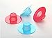 DOOXOO Kitchen Bath Sink Strainer Filter Net Drain Hair Catcher Stopper (Pack of 6) (Blue)