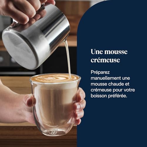 La Specialista Arte EC9155.MB, Machine Expresso Manuelle, Moulin intégré avec 8 finesses de mouture, Contrôle Actif de la Température, Buse vapeur MyLatte Art, Métal/Noir