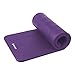 Incline Fit Exercise Mat Ananda 1″ Extra Thick Exercise Mat with Strap – Non Slip Workout Mat for Yoga, Pilates, Stretching, Meditation, Floor & Fitness Exercises, Violetthumb 2