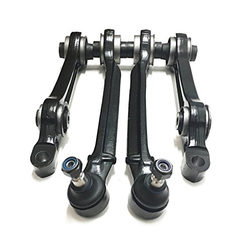 PartsW 16 Pc Complete Suspension Kit for Chrysler 300, Dodge Charger, Challenger & Magnum Control Arm, Inner Outer Tie Rod Ends, Sway Bar Link Lower Ball Joints Boots Bellow Only RWD