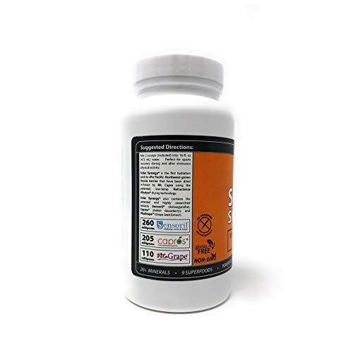 MT. CAPRA SINCE 1928 Solar Synergy | Electrolyte Powder, Sports Recovery Hydration Powder, Boost Athletic Performance, Combat Dehydration with 9 Superfruits - 210 Grams
