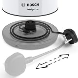 Bosch DesignLine Cordless Kettle 1.7 L 3000W White Black view 9