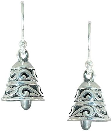Bali Sky Sterling Silver Small Bell Dangle Earrings D113