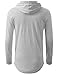 URBANCREWS Mens Hipster Hip Hop Basic Pullover Hoodie Shirt Hgray XLarge