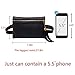 Rebecca Women Girls PU Leather Fanny Pack Casual Waist Bag Tassels Cell Phone Pocket with Removable Belt