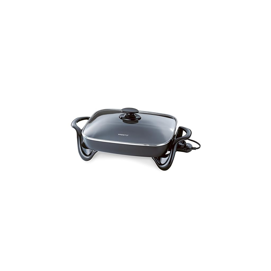 Presto 06852 16Inch Electric Skillet with Glass Cover Eagleain