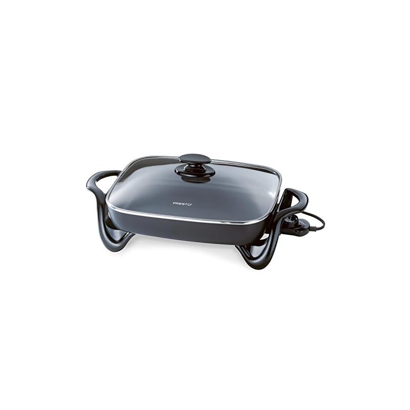 Presto 06852 16Inch Electric Skillet with Glass Cover Eagleain