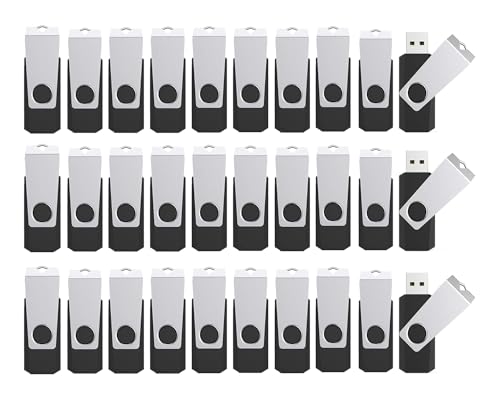 (Not 128GB) 128MB Flash Drives 100 Pack, Wooolken USB 2.0 Thumb Drive with Lanyards Bulk USB Sticks for Weddings,Office, School, Data Storage Backup