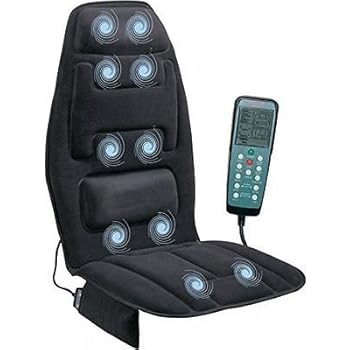 Amazon Com Heated Back Massage Seat Cushion Car Seat