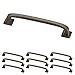 Franklin Brass (10-Pack) – Warm Chestnut Cabinet Handles, 4 Inch Hole Center, Pulls for Drawers, Kitchen Cabinet Door, Dressers | Lombard