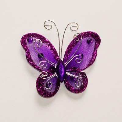 24 Pieces of 2 Inch Butterflies Perfect Party, Home, Craft Decorations Variety of Colors
