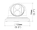 Geovision UVS-ABD1300 1.3MP H.264 Low Lux WDR Eyeball IP Dome - 2.8mm Fixed