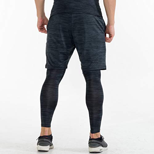 Keliay Bargain Shorts Trunks Men's New Kind Men's Sports Shorts Running Shorts Pure Breathable Sports Short Black - Thumbnail 3
