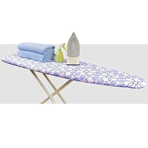 Hansprou Scorch Resistance Ironing Board Cover and Pad Resists Scorching and Staining Ironing Board Cover with Heavy Duty Padded 2 Velcro Straps 15"X 54"