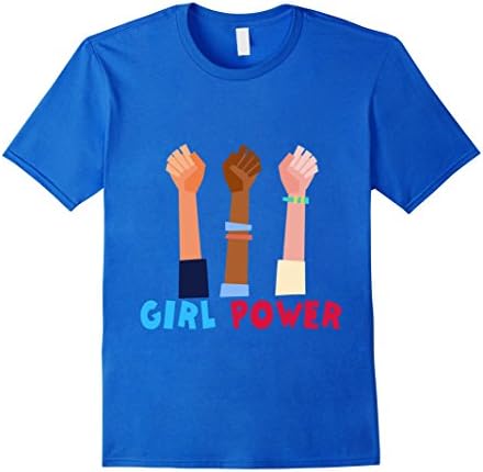 Mens Girl Power Great Feminist T-Shirt 2XL Royal Blue