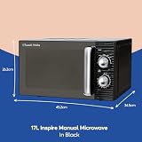 Russell Hobbs RHM1731B Inspire 17L Manual Microwave - Black view 12