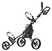 CaddyTek Deluxe 3 Wheel Golf Push Cart Version 3, CaddyLite 11.5 V3-Black...