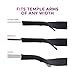 SQV Eyeglasses Holder Strap Premium Soft Neoprene Adjustable Sport Eyeglasses Holder for Men & Women - Glasses Cord Lanyard - Eyeglass Retainer (2, Black)