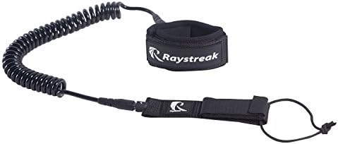 Raystreak Premium 10' Coiled SUP Leash Stand Up Paddle Board Leash
