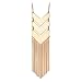 HUIMEI Chevron Three V Shaped Long Chain Pendant Necklace with Tassel