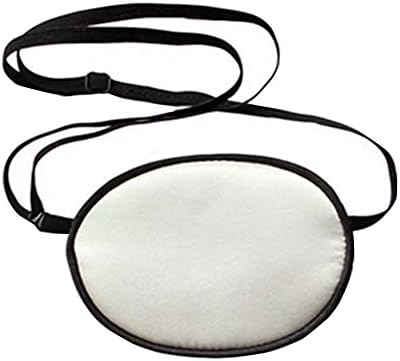 Deercon Child Eye Mask Silk Blindfold one-eye training patch Sleeping cover(white)