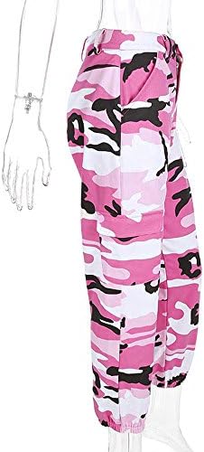 JIGAE Autumn New Collection Women Fashion Casual Street Style Camouflage Print Tooling Denim Pants