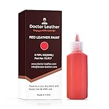 Doctor Leather | Red Leather Paint | Non Toxic Premium Grade | Use to Restore and Repair Your Red Leather Items | for Handbags, Car Seats, Couches, Sofas, Boats, Jackets and Shoes