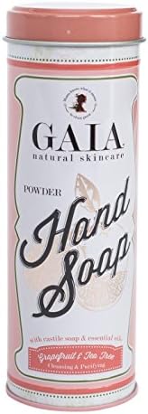 Gaia Natural Cleaners Castile Powder Hand Soap with Grapefruit and Tea Tree Essential Oil