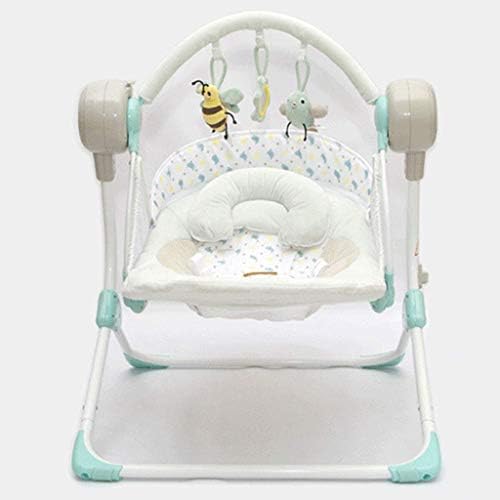 WWWWW Portable Baby Rocking Chair, Electric Smart Comfort Swing Chair, Increase Models, Suitable for 0 to 18 Months, Baby Bouncers cradle