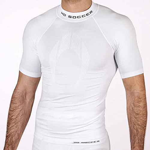 Ho Soccer Underwear Shirt Performance MC, T-Shirt Thermique Manches Courtes Adultes, Blanc, M