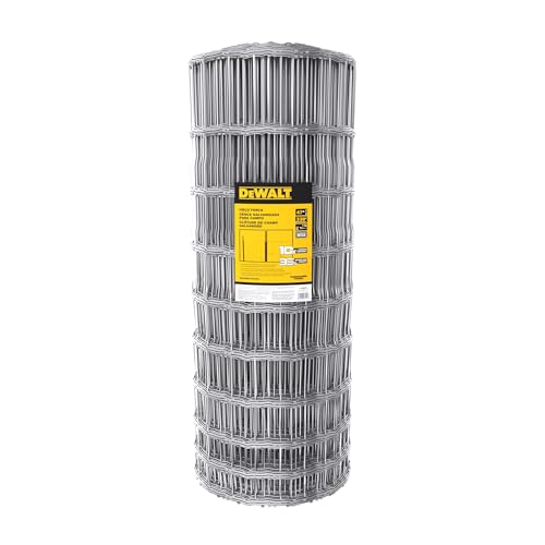 DeWALT – Field Fence – 47 in. x 330 ft. 11‑Gauge Galvanized Steel – for Livesto…