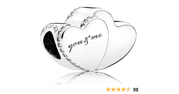 AUTHENTIC PANDORA TWO Hearts Charm, Clear CZ #796560CZ *Sale * $29.95 -  PicClick