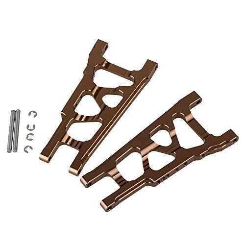 2pcs Front/Rear Suspension Arm(Al.) for TRAXXAS Slash 4X4 HQ 727 Short Truck SLA007 Aluminum Alloy (Titanium Color) - Thumbnail 3