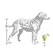 Haute Diggity Dog Muttgarita, Plush Designer Dog Toys with Interactive Squeaker, Stimulating Pet Enrichment, Machine-Washable & Safe Materials for All Breeds, One Size
