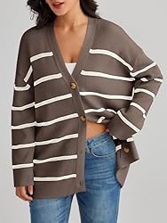 LILLUSORY Women's Cashmere Fall Cardigan 2024 Open