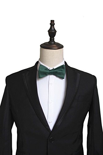JEMYGINS Formal Solid Mens Bowtie Self Bow Tie Pack of 4-Various Colors (11)