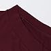 Xuan2Xuan3 Womens Long Sleeve Oversized Top Tunic Shirt Loose Casual Dress,Wine Red,X-Large