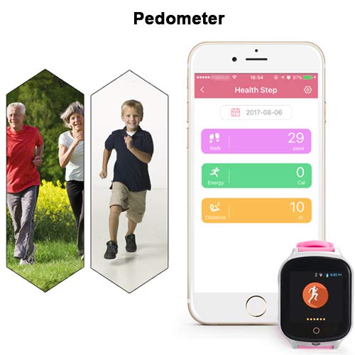 3G WiFi Phone Call GPS Smart Watch, Laxcido Real-time Tracking SOS GPS Tracker Watch, Geo-Fence Elderly GPS Watch Touch Screen Camera Step Counter Kids GPS Watch SOS Alarm Anti-Lost GPS Watch - Thumbnail 7