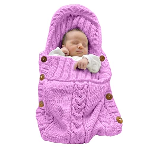 Newborn Baby Knit Swaddle Blanket Wrap