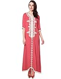 Baya Muslim Dress Dubai Kaftan for Women Half Sleeve Arabic Long Dress Abaya Islamic Clothing Girls Caftan Jalabiya 