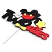 MALLMALL6 Mouse Inspired Birthday Cake Topper Twodles Mouse Birthday Party Supplies Cute Cake Decorations Two Years Old Mouse Themed Birthday Party Favors for Toddlers Boys Girls