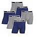 Champion Mens Elite SmartTemp Vapor Boxer Briefs, 6-Pack (Blue-Grey, Medium)