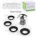 Uxoz Drain Hair Catcher,Stainless Steel Bathtub & Sink Drain Protector for Drain Inner Diameter 1.35-1.75inch, Anti-Rust, Durable Use,