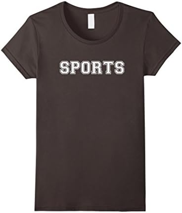 Women's TShirt That Says Sports - Sports Shirt Small Asphalt