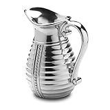 Wilton Armetale Flutes and Pearls Beverage Pitcher, 2-Quart