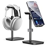 APPHOME Cell Phone Stand | Headphone Holder 2 in