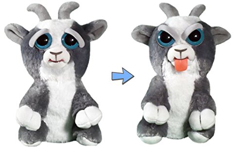 Feisty Pets Junkyard Jeff Adorable Plush Stuffed Goat Sticks his Tongue Out